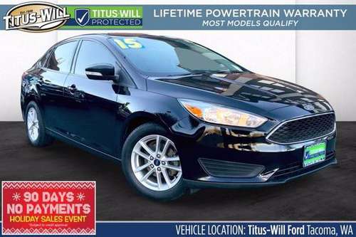 2015 Ford Focus SE Sedan - cars & trucks - by dealer - vehicle... for sale in Tacoma, WA