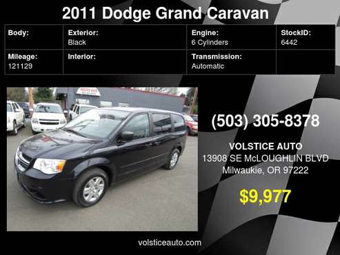 2011 Dodge Grand Caravan 4dr Wgn BLACK STOW N GO 121K SO NICE ! for sale in Milwaukie, OR