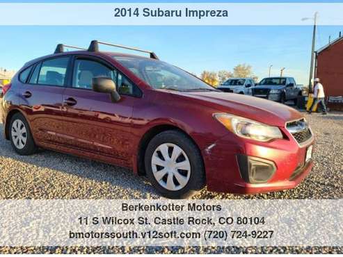 2014 Subaru Impreza 2.0i AWD In House Financing For Those Who... for sale in Castle Rock, CO