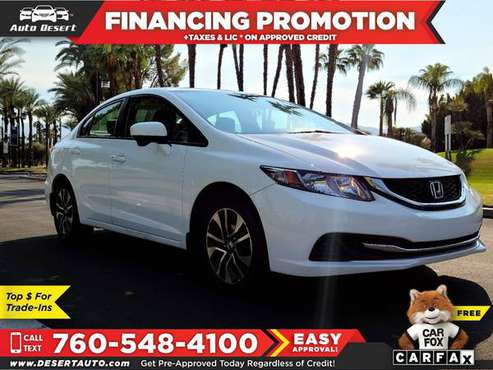 2015 Honda *Civic* *EX* Only $239/mo! Easy Financing! - cars &... for sale in Palm Desert , CA