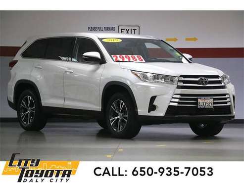 2019 Toyota Highlander LE - SUV - cars & trucks - by dealer -... for sale in Daly City, CA