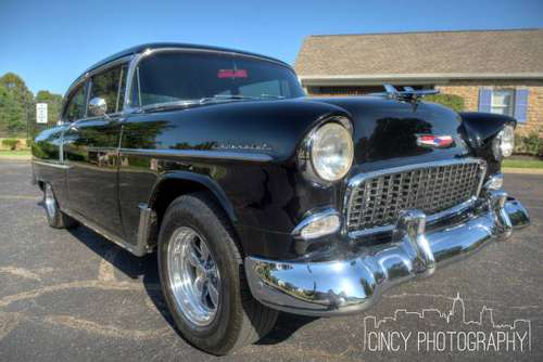 Black Classic 1955 Chevrolet - Invested over $12,000 for sale in Camp Dennison, OH