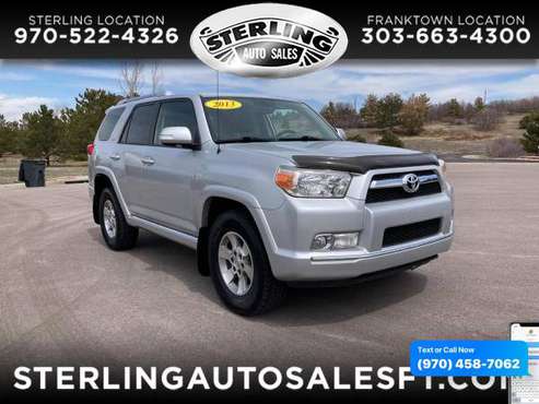 2013 Toyota 4Runner 4dr SR5 V6 Auto 4WD (Natl) - CALL/TEXT TODAY! for sale in Sterling, CO