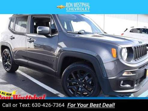 2018 *Jeep* *Renegade* Latitude suv Granite Crystal Metallic Clearcoat for sale in Oswego, IL