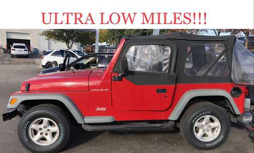 2002 JEEP WRANGLER X 4X4! ULTRA LOW MILES! 5 SPD 6 CYL!! 5 NEW... for sale in Georgetown, TX