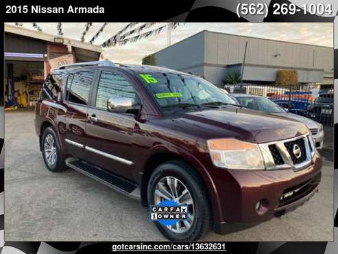 2015 Nissan Armada 2WD 4dr Platinum *Ltd Avail* - cars & trucks - by... for sale in Bellflower, CA