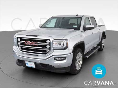 2018 GMC Sierra 1500 Crew Cab SLT Pickup 4D 5 3/4 ft pickup Silver -... for sale in Akron, OH