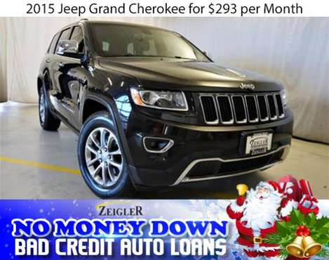 $293/mo 2015 Jeep Grand Cherokee Bad Credit & No Money Down OK -... for sale in Aurora, IL
