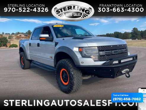 2014 Ford F-150 F150 F 150 4WD SuperCrew 145 SVT Raptor - CALL/TEXT... for sale in Sterling, CO