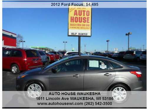 2012 Ford Focus SE 1 owner new tires sharp - cars & trucks - by... for sale in Waukesha, WI