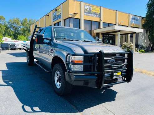 2010 FORD F350 XLT SUPER DUTY 4WD 6-SPEED MANUAL FLATBED! - cars & for sale in Kent, WA