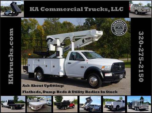 2012 Dodge Ram 5500 ST - 50ft Bucket Tuck - 4WD 6.7L I6 Cummins - Ford for sale in Dassel, OH
