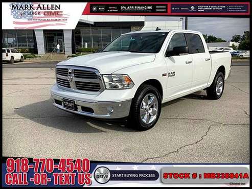 2016 RAM 1500 4WD Crew Cab 5 7 Ft Box Big Horn TRUCK - LOW DOWN! for sale in Tulsa, OK