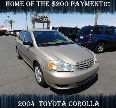 2004 Toyota Corolla RIGHT CAR FOR YOU!!! - cars & trucks - by dealer... for sale in Casa Grande, AZ