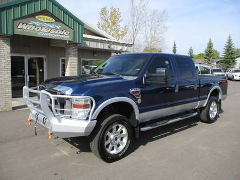 2008 ford f250 f-250 diesel lariat leather crew short box clean out... for sale in Forest Lake, WI