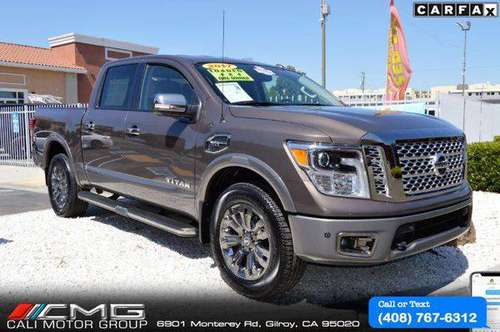 2017 Nissan Titan Crew Cab Platinum Reserve Pkg *4X4 - We Have The... for sale in Gilroy, CA