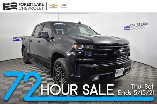 2019 Chevrolet Silverado 1500 4x4 4WD Chevy Truck RST Crew Cab for sale in Forest Lake, MN