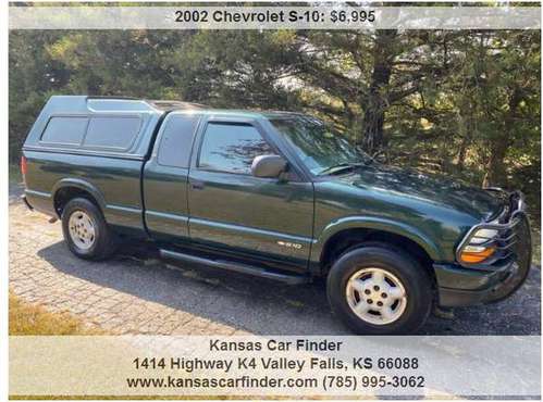 2002 CHEVY S-10 WITH ***95,000 MILES*** EXT CAB 4X4 GOOD RUNNING... for sale in VALLLEY FALLS, KS