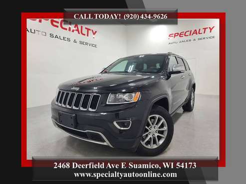 2014 Jeep Grand Cherokee Limited! 4WD! Backup Cam! Nav! Heated... for sale in Suamico, WI