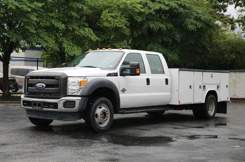 2012 F550 Crew Cab, Diesel, 12ft Service Bed/Utility Bed, 4x4 for sale in Henrico, VA