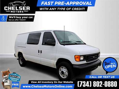 157/mo - 2007 Ford E250 E 250 E-250 Commercial Cargo Van - Easy for sale in Chelsea, OH