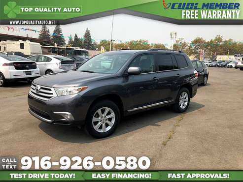 2012 Toyota Highlander SE SUV for only $14,995 - cars & trucks - by... for sale in Rancho Cordova, CA