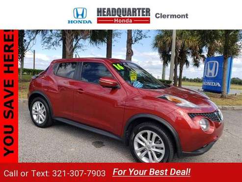 2016 Nissan Juke SL suv Cayenne Red - cars & trucks - by dealer -... for sale in Clermont, FL