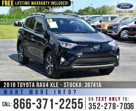 *** 2018 Toyota RAV4 XLE *** ECO Mode - Cruise Control - Sunroof for sale in Alachua, GA