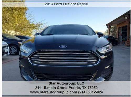 2013 Ford Fusion - cars & trucks - by dealer - vehicle automotive sale for sale in Grand Prairie, TX