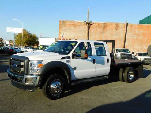 2016 FORD F-550, CREW, DIESEL, 4X4,10FT FLATBED, 49964 MILES for sale in MANASSAS, District Of Columbia