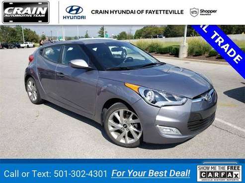 2017 Hyundai Veloster Base coupe Pacific Blue Pearl for sale in Fayetteville, AR