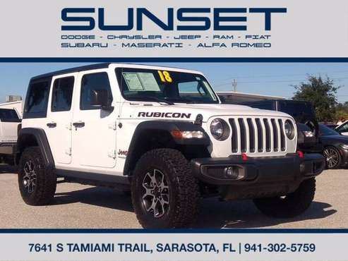 2018 Jeep Wrangler Unlimited Rubicon LOADED Low 15K Miles! - cars &... for sale in Sarasota, FL