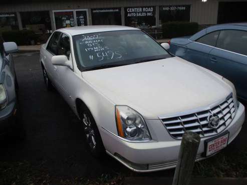 2007 CADILLAC DTS PEARL WHITE, BEAUTIFUL CAR - - by for sale in North Ridgeville, OH