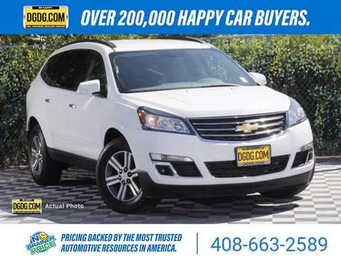 2017 Chevy Chevrolet Traverse LT suv Summit White - cars & trucks -... for sale in San Jose, CA