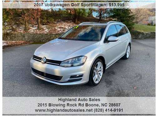 2017 Volkswagen Golf SportWagen TSI SEL 4dr Wagon - cars & trucks -... for sale in Boone, NC