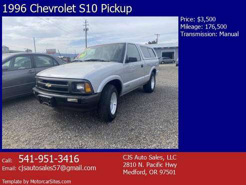 1996 Chevrolet S10 Pickup - - by dealer - vehicle for sale in Medford, OR