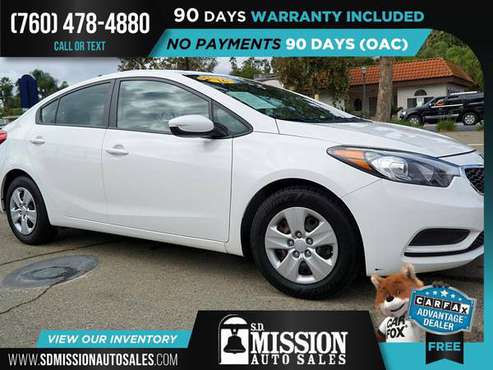 2016 KIA Forte LX FOR ONLY $180/mo! - cars & trucks - by dealer -... for sale in Vista, CA