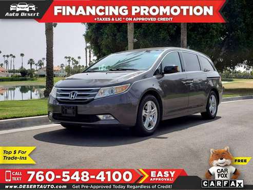 2011 Honda *Odyssey* *Touring* *Elite* Only $239/mo! Easy Financing!... for sale in Palm Desert , CA