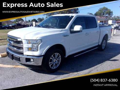 2016 FORD F150>LARIAT>5.0L V8>LOADED>LEATHER>IN DASH>BACK UP CAM -... for sale in Metairie, LA