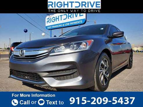 2017 Honda Accord LX Sedan 4D sedan GRAY - cars & trucks - by dealer... for sale in El Paso, TX