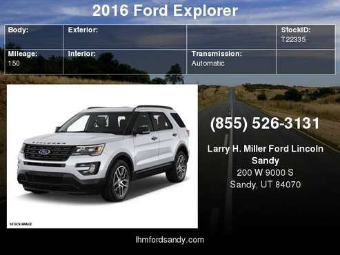 2016 Ford Explorer Sport Schedule a test drive today! for sale in Sandy, UT
