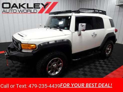2012 Toyota FJ Cruiser 4WD hatchback White - cars & trucks - by... for sale in Branson West, AR