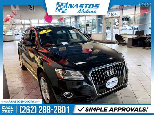 2016 Audi Q5 Q 5 Q-5 FOR ONLY 252/mo! - - by dealer for sale in Kenosha, WI
