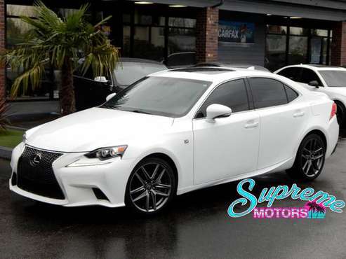 WHITE ON RED 2015 Lexus IS250 F-SPORT West Coast Owned No for sale in Auburn, WA