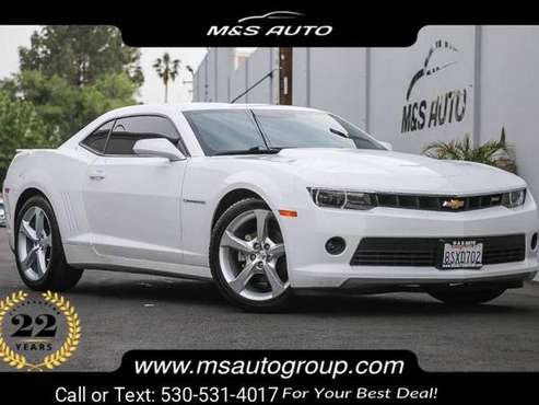 2015 Chevy Chevrolet Camaro LT coupe Summit White for sale in Sacramento , CA