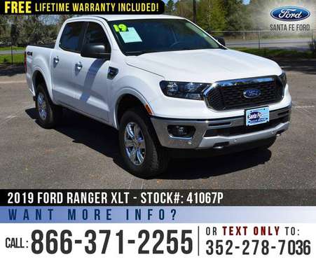 19 Ford Ranger XLT SiriusXM, Ecoboost, Touchscreen - cars & for sale in Alachua, FL