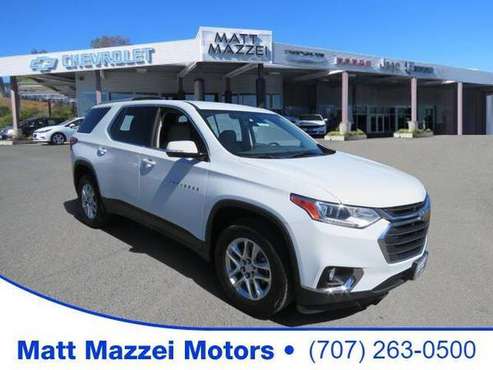 2018 Chevrolet Traverse SUV LT (Summit White) - - by for sale in Lakeport, CA