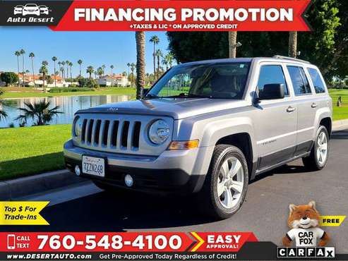 2016 Jeep *Patriot* *Latitude* Only $183/mo! Easy Financing! - cars... for sale in Palm Desert , CA