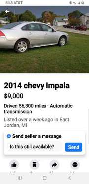 Chevy impala for sale in East Jordan, MI