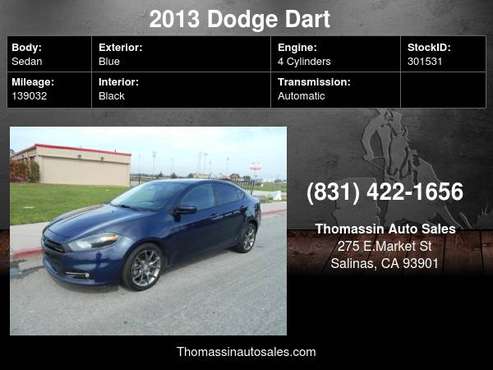 2013 Dodge Dart 4dr Sdn SXT - - by dealer - vehicle for sale in Salinas, CA